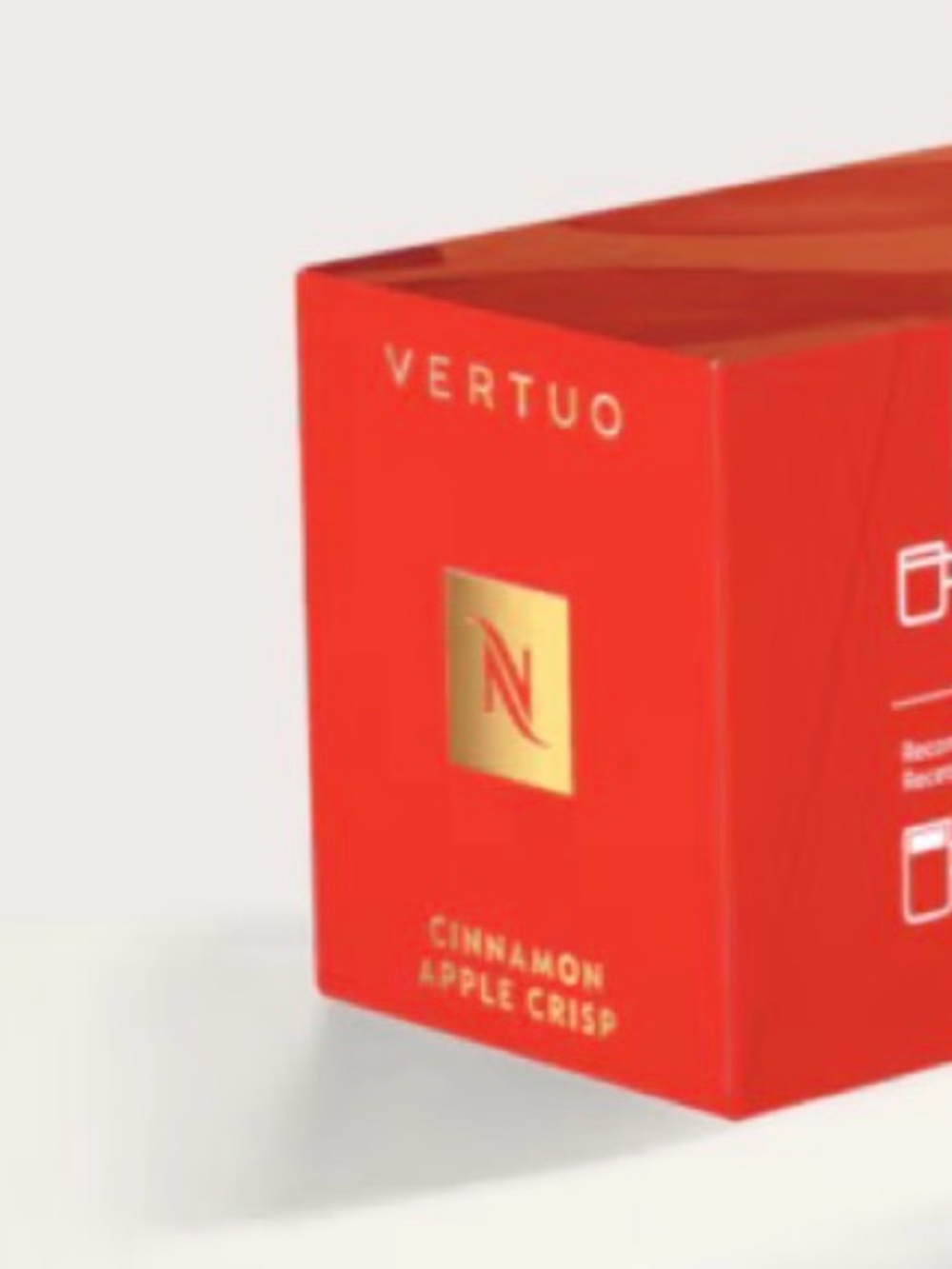 NEW Nespresso Cinnamon Apple Crisp
Cinnamon & Apple Flavoured Coffee Vertuo